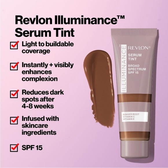🎁 Revlon Illuminance Serum Tint SPF 15 in Shade 417 Warm Caramel 🎁 - Picture 2 of 14
